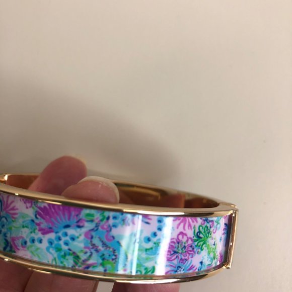 Lilly Pulitizer Bangle Bracelet Photodome Madevilla Baby Magnetic Valentine Gift - Picture 10 of 12